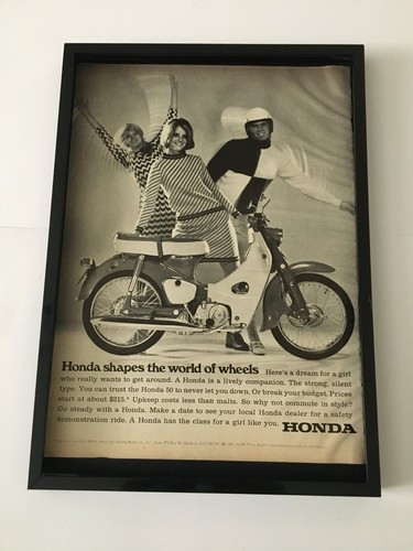 Honda moped 1967 framed - moped-1967,